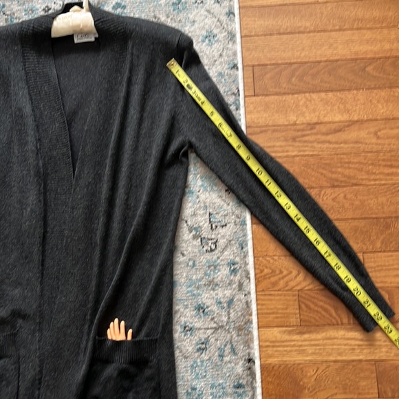 Cielo Charcoal Gray Longline Cardigan - Picture 10 of 16
